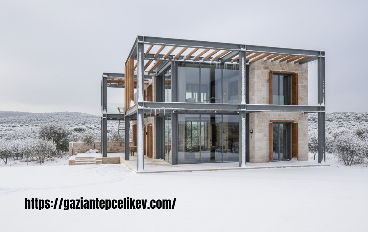 Gaziantep'te Çelik Evlerde Kış Aylarında Isınma